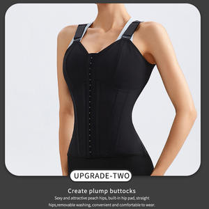 Corsé deportivo <span class=keywords><strong>de</strong></span> cintura abotonada transfronteriza para todos los días para mujer, ropa moldeadora adelgazante <span class=keywords><strong>de</strong></span> cuerpo fino firme, cinturón Abdominal posparto - Product Image 3