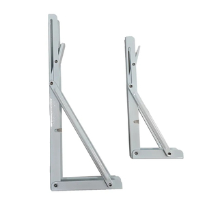 <span class=keywords><strong>Support</strong></span> d'angle mural à 90 degrés en acier inoxydable pour <span class=keywords><strong>table</strong></span> pliante en bois, supports d'étagère auto-connecteurs - Product Image 2