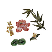 Écussons en chenille personnalisés irréguliers, badge tissé avec dos auto-agrippant, logo de marque en lettres, patch brodé en tissu, étiquette brodée