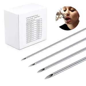 Newness Sterilized Individualized Package Body Piercing 12G 13G 13G 14G 15G 16G 18G 20G Stainless Steel piercing needles