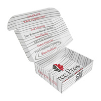 Boîtes d'expédition personnalisées en carton recyclé résistant à la graisse, impression de logo, emballage en papier cartonné blanc pour l'e-commerce, expédition, cadeaux, abonnements