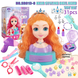 Kit de Maquillaje y Accesorios para el Cabello de Muñecas de Plástico para Niñas - Juego de Imitación de Princesa, Juguete Hecho a Mano, Regalo - Product Image 3