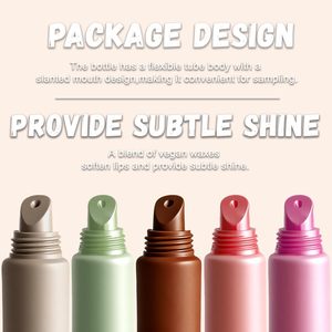 Lápiz Labial Vegano Orgánico al por Mayor con Etiqueta Privada OEM, Brillo Labial con Péptidos de Mantequilla, Bálsamo Labial Vegano Personalizable - Product Image 4