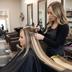 Extensiones de Cabello Humano Ruso Virgen Remy con Cutícula Alineada, Lisas, Pre-Blanqueadas, con Punta I-Tip, Calidad Profesional, 0.5g-1g - Product Image 1