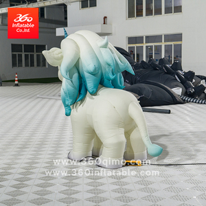 Unicorno Gonfiabile Personalizzato a 360 Gradi con Sfumature, Mascotte ad Aria Resistente per Festival, Parate ed Eventi a Tema - Product Image 3