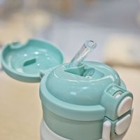 Nouvelle gourde isotherme mignonne en acier inoxydable 316, bouteille d'eau portable à double usage, tasse de sport anti-fuite avec poignée