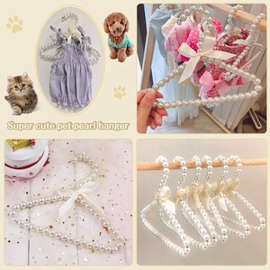 Cintres en plastique PET <span class=keywords><strong>bebe</strong></span> Cintres en plastique avec nœud en fausse perle Cintres en plastique pour enfants pour magasin de vêtements Chiens Chats - Product Image 5