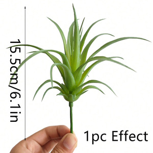 Plantes à Air Artificielles Faux Plantes Succulentes Petit <span class=keywords><strong>Tillandsia</strong></span> Look Réel Vert Premium Artisanat DIY Décor Floral pour La Maison - Product Image 1