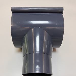 Erikeke EKK Gouttière et tuyau de descente en PVC blanc de style chinois de 5.0/5.2 pouces pour le drainage des eaux de pluie de la maison - Product Image 2