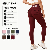 Leggings cargo taille haute pour femmes avec poches à rabat, effet push-up, séchage rapide, pour yoga, vente en gros, personnalisation OEM
