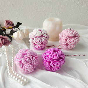 3D Rose Shaped Silicone khuôn cấp thực phẩm DIY bánh công cụ cho Valentine của món quà ngày ý tưởng cho hoa và quả bóng - Product Image 6