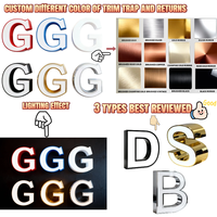 Lettres lumineuses 3D brillantes à éclairage frontal, lettres personnalisées en LED, enseigne lumineuse pour entreprise, enseigne de magasin extérieure, panneau lumineux en LED pour entreprise