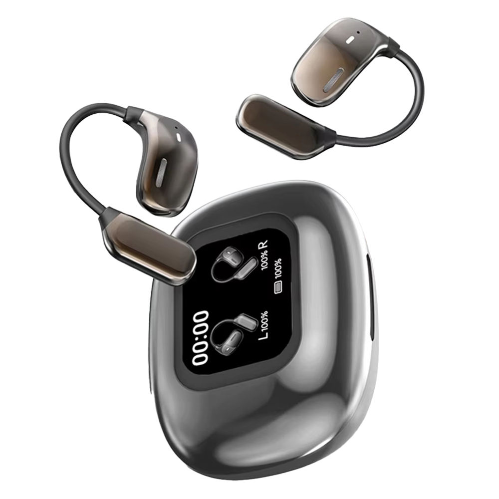 2025 JM16 Wireless Earphones with AI Translation 150 Languages Headset Smart LCD Touch Screen Sport Earbuds for Office