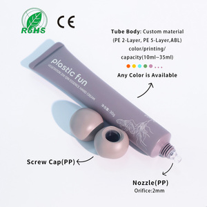 Envase Cosmético Personalizado Premium <span class=keywords><strong>Kiko</strong></span>: Tubo de Plástico con Punta de Aguja para Café, Botella con Punta Negra - Product Image 3