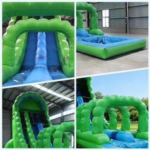 Outdoor Custom Luxury Commercial Pvc Big Water Slides <b>Inflatable</b> slip n Slides for Adults Commercial 20ft - Product Image 5