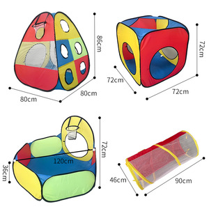 5 pièces Tentes <span class=keywords><strong>et</strong></span> tunnels de jeu pour enfants, aire de jeux jungle pour tout-petits avec <span class=keywords><strong>tunnel</strong></span> de jeu rampant - Product Image 5