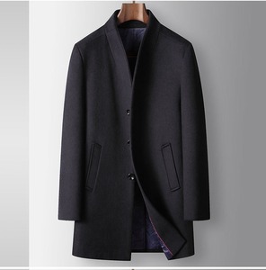Abrigo de Hombre para Otoño e Invierno, con Cuello Chal, Largo Medio, <span class=keywords><strong>Acolchado</strong></span> y Grueso, Estilo Juvenil y Ejecutivo, sin Cuello - Product Image 6