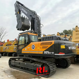 Excavatrice sur chenilles Hyundai 305LC-9 d'occasion de haute qualité, capacité de 30 tonnes, excellent état, moteur Cummins, matériel de chantier - Product Image 1