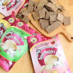 Cubos de hígado de ternera liofilizados al por mayor, golosinas de adiestramiento de perros deshidratadas, chuletas de hígado, golosinas originales para perros - Product Image 3