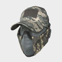 Masque tactique sportif deux pièces avec protection auditive CS, demi-masque respirant et casquette de baseball transfrontalière