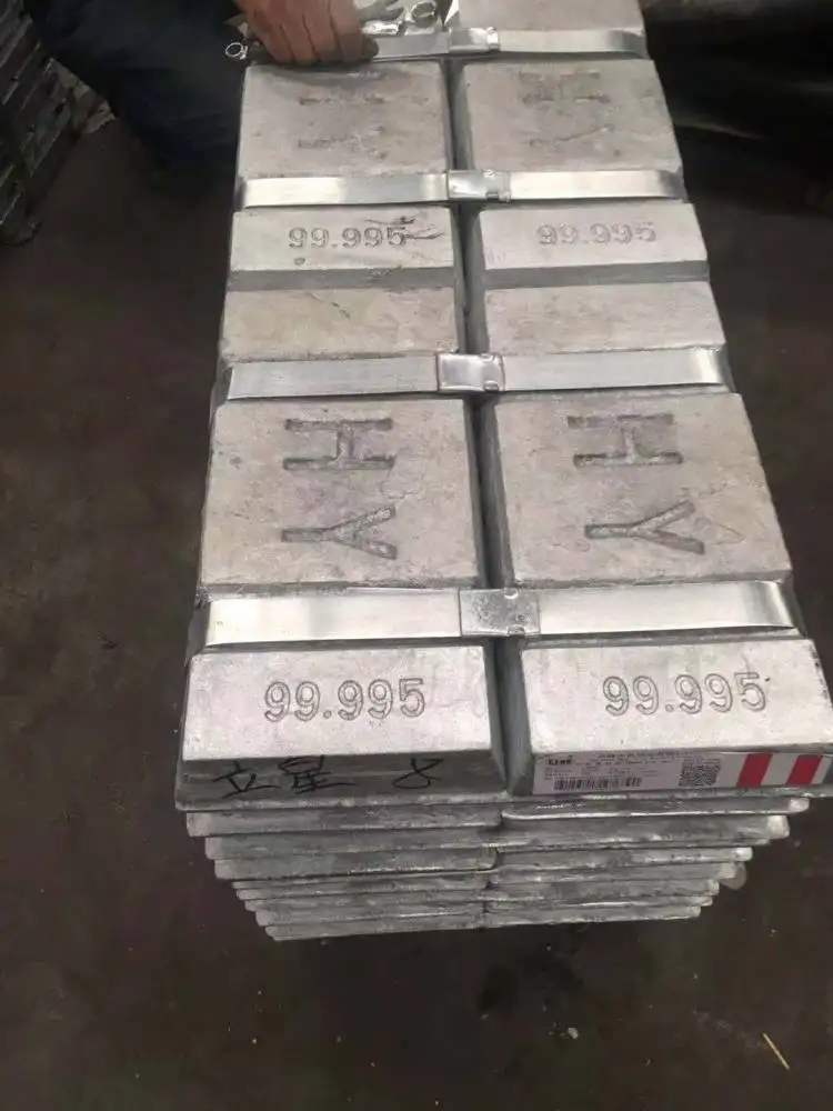 Proveedor de venta directa lingote de zinc 99.99% alta pureza zamak 5 lingote de aleación de zinc