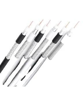 Cable coaxial de comunicación semiterminado, cable coaxial actory 59 2258 59/ RG6/K7/R2213/R58/R17174/R11/R44 mm 100m 305m