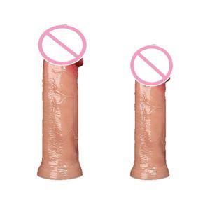 100% ซิลิโคนดิลโด้หมาป่าแบบหนาและยาวเหมือนจริงสำหรับผู้ชายกันน้ำได้ช่วยขยายขนาดองคชาติให้น้ำค้างในฝัน - Product Image 4