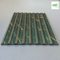 Panneaux muraux cannelés populaires pour la décoration intérieure, panneaux à lamelles couleur anthracite, panneaux muraux intérieurs étanches en PS avec échantillon gratuit