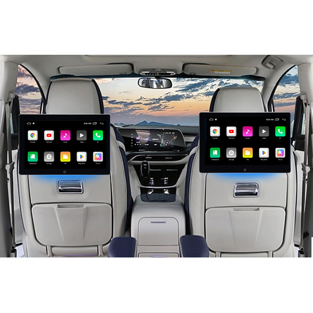 Universal 10.1 Inch Car Android Headrest Monitor Automotive Multimedia  Player 2+32GB Support  BT WIFI Mirror Link GPS