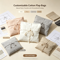 Pochette en coton avec logo personnalisé, pochette cosmétique, rangement maquillage, impression sérigraphique, vente en gros, réutilisable, douce