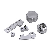 Komponen Struktural Logam CNC Kustom OEM, Komponen Lengan Robot Mesin CNC Aluminium Anodized, Suku Cadang Otomasi
