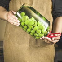 Bocaux en verre épais haut de gamme avec poignées pour la conservation des spiritueux, bouteilles à vin spéciales, récipients scellés, personnalisables