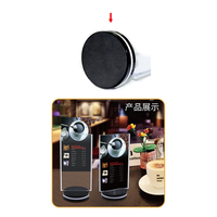 Support de menu d'enseigne rotatif Transparent 2 côtés 360 avec base ronde support de signe de Table rotative support d'affichage d'image
