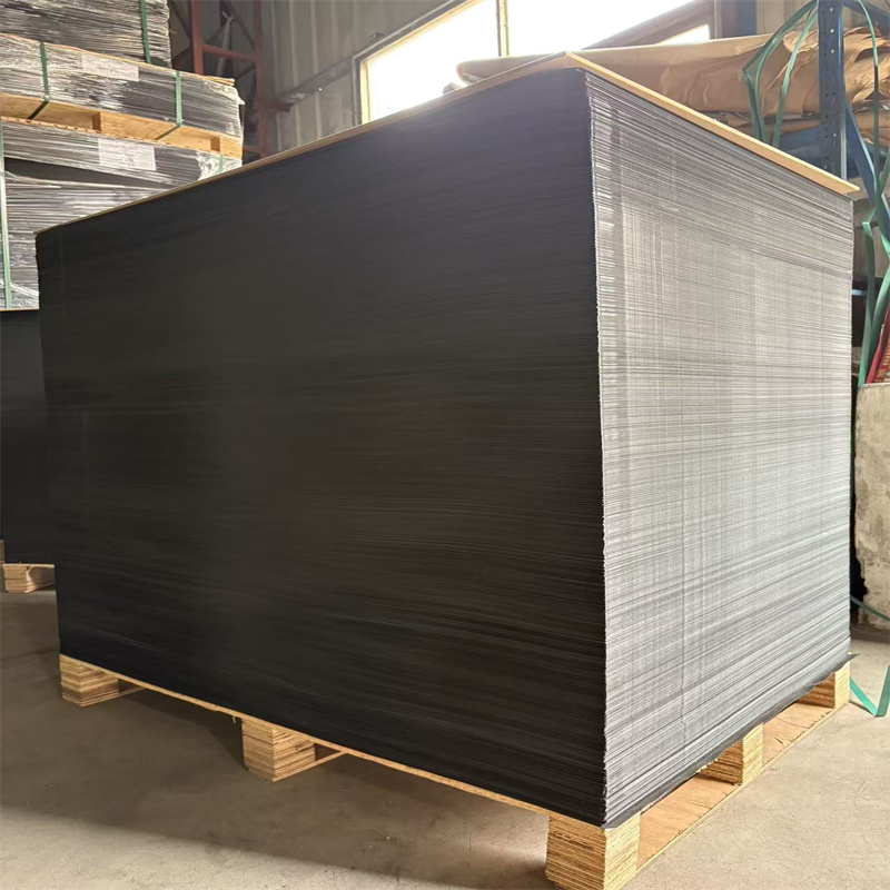 China Custom Black Cardboard Mixed Pulp Paper Sheet for Photo Frames Gift Packaging Candle Luxury Packaging Recycled Materials