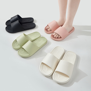 Sandales à enfiler en EVA vert lime, à bout ouvert, antidérapantes, pour l'été, couleur unie, dessus en plastique, légères, pour l'intérieur - Product Image 3