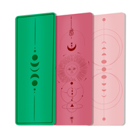Tapis de yoga professionnel en PU avec logo gravé au laser, base en caoutchouc naturel, résistant à l'usure, antidérapant, écologique, sans odeur, pour la salle de sport