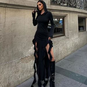Double Slit Maxi Dress