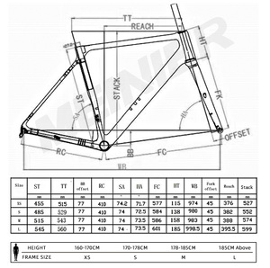 Cuadro de carbono 700C para bicicleta de carretera con eje de <span class=keywords><strong>pedalier</strong></span> T47, cableado interno completo, freno de disco, cuadro de bicicleta de carreras OEM - Product Image 5