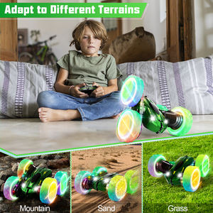 Mobil Remote Control, mobil RC off road, dua sisi 360 flip, truk Monster 4WD <span class=keywords><strong>2</strong></span>.4Ghz Rock Crawler dengan lampu depan - Product Image 5