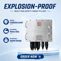 Boîtier de commande d'instrument antidéflagrant Ex Db Eb IP66 SS304 IECEx ATEX pour projets d'automatisation industrielle