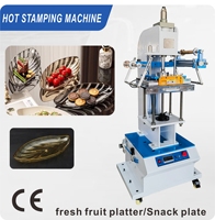 Plateau à fruits en plastique, bord doré estampé à chaud, nervuré, en PET/PS, plateau de service pneumatique, pour collations, desserts, salades, usage domestique, semi-automatique, neuf