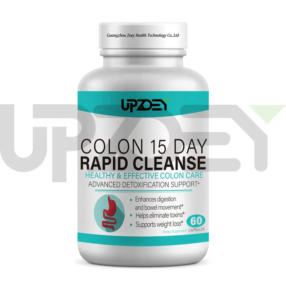 OEM/ODM Colon Cleanser Detox pour la perte de poids 15 jours à action rapide Extra-Strength Cleanse avec des laxatifs probiotiques et naturels