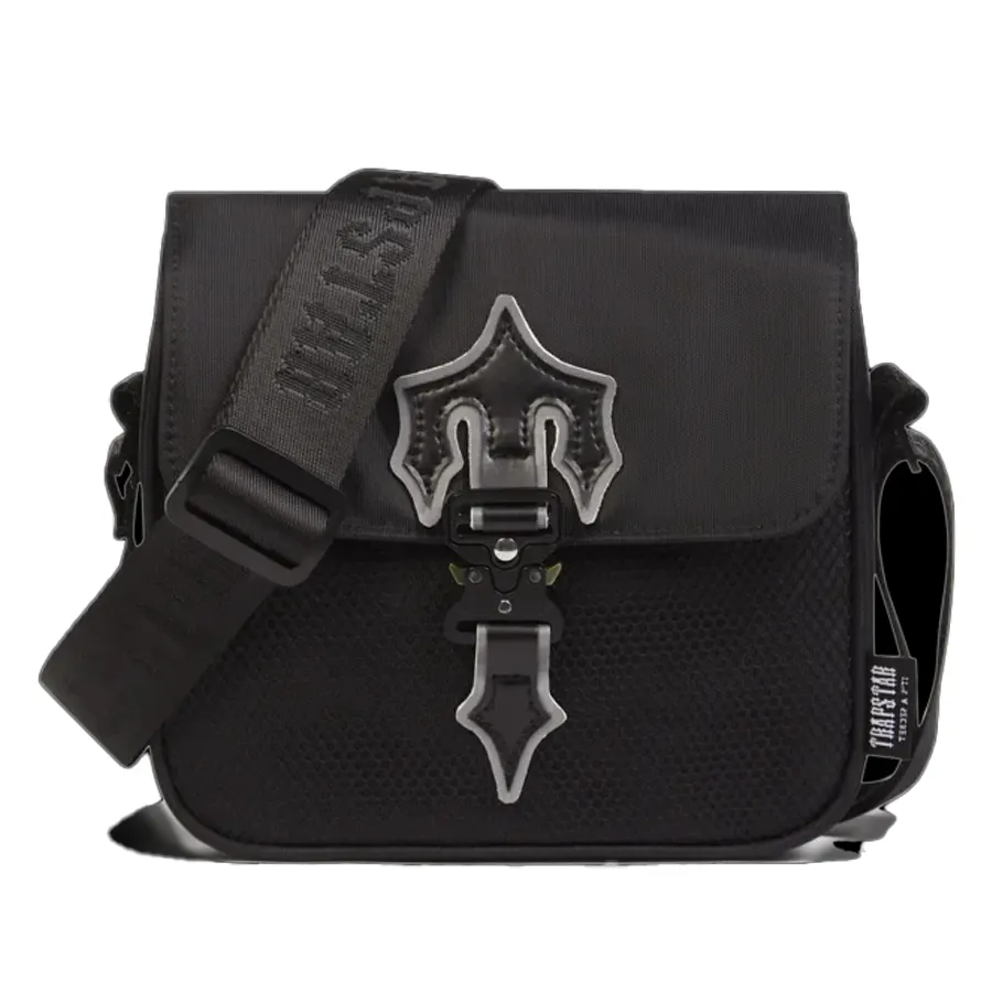 Trapstar IRONGATE T Crossbody Bag Black Reflective High Quality Shoulder Bag High Street Star With The Same Paragraph Wallet