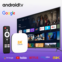 HOT STB 8K Streaming OTT Box Rockchip 3528 Android 14 OS Set-top Box ATV Android TV Box Wifi6 BT Voice RCU