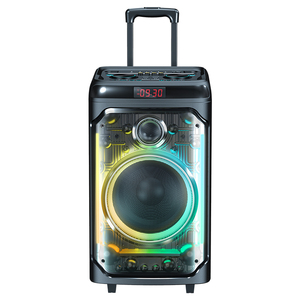 Altoparlante Trolley Trasparente per Feste con Luci RGB a Ritmo di <span class=keywords><strong>Musica</strong></span>, Boombox Karaoke da Esterno - Product Image 2