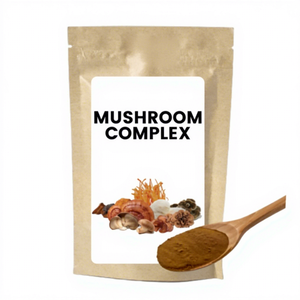 ผงเห็ดเบต้ากลูแคนเกรดอาหาร OEM 8-in-1 ผสมผงเห็ดจากตัวเห็ด 100% บรรจุในถังสุญญากาศ - Product Image 1