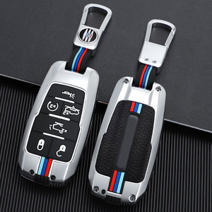 Coque de clé à distance en métal dur en alliage de zinc Housse de <span class=keywords><strong>porte</strong></span>-clés avec <span class=keywords><strong>porte</strong></span>-clés en métal compatible avec <span class=keywords><strong>Dodge</strong></span> - Product Image 6