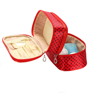 Hai Lớp Nhà Vệ Sinh Phụ Nữ Trang Điểm Mỹ Phẩm Túi Pouch Tổ Chức Vẻ Đẹp Trường Hợp Vệ Sinh Cá Nhân Kit Du Lịch Trang Điểm Nghệ Sĩ Túi - Product Image 4