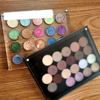 Choisissez les couleurs de fards à paupières que vous aimez, personnalisez votre palette de fards à paupières unique, maquillage de beauté, chrome, paillettes, brillant, fard à paupières