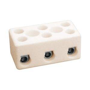 Regletta tripolare in esteatite 10.735/3 - resistente al calore, durevole, ideale per applicazioni elettriche e cucine - Product Image 1